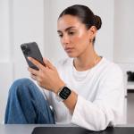 Curea Tech-Protect Silicone Line compatibila cu Apple Watch 8/9/10/11/12/SE/Ultra, 44/45/46/49mm, Gri 3 - lerato.ro