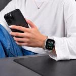 Curea Tech-Protect Silicone Line compatibila cu Apple Watch 8/9/10/11/12/SE/Ultra, 44/45/46/49mm, Gri 5 - lerato.ro
