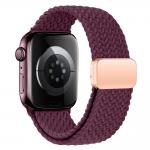 Curea Tech-Protect NylonMag compatibila cu Apple Watch 8/9/10/11/12/SE, 40/41/42mm, Burgundy 3 - lerato.ro