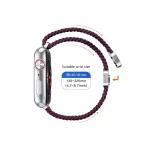 Curea Tech-Protect NylonMag compatibila cu Apple Watch 8/9/10/11/12/SE, 40/41/42mm, Burgundy 5 - lerato.ro