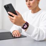 Curea Tech-Protect NylonMag compatibila cu Apple Watch 8/9/10/11/12/SE, 40/41/42mm, Burgundy 6 - lerato.ro