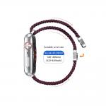Curea Tech-Protect NylonMag compatibila cu Apple Watch 8/9/10/11/12/SE/Ultra, 44/45/46/49mm, Burgundy 5 - lerato.ro