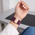 Curea Tech-Protect NylonMag compatibila cu Apple Watch 8/9/10/11/12/SE/Ultra, 44/45/46/49mm, Burgundy 7 - lerato.ro