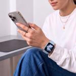 Curea Tech-Protect Silicone compatibila cu Apple Watch 8/9/10/11/12/SE, 40/41/42mm, Blue Jeans 4 - lerato.ro