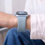 Curea Tech-Protect Silicone compatibila cu Apple Watch 8/9/10/11/12/SE, 40/41/42mm, Blue Jeans 6 - lerato.ro