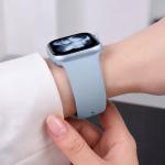 Curea Tech-Protect Silicone compatibila cu Apple Watch 8/9/10/11/12/SE, 40/41/42mm, Blue Jeans 8 - lerato.ro
