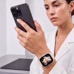 Curea Tech-Protect Silicone compatibila cu Apple Watch 8/9/10/11/12/SE/Ultra, 44/45/46/49mm, Starlight 4 - lerato.ro