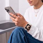 Curea Tech-Protect Silicone compatibila cu Apple Watch 8/9/10/11/12/SE/Ultra, 44/45/46/49mm, Starlight 5 - lerato.ro