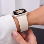Curea Tech-Protect Silicone compatibila cu Apple Watch 8/9/10/11/12/SE/Ultra, 44/45/46/49mm, Starlight 7 - lerato.ro