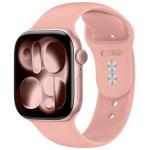 Curea Tech-Protect Silicone compatibila cu Apple Watch 8/9/10/11/12/SE/Ultra, 44/45/46/49mm, Roz 2 - lerato.ro