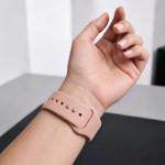 Curea Tech-Protect Silicone compatibila cu Apple Watch 8/9/10/11/12/SE/Ultra, 44/45/46/49mm, Roz 6 - lerato.ro