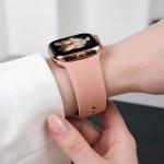 Curea Tech-Protect Silicone compatibila cu Apple Watch 8/9/10/11/12/SE/Ultra, 44/45/46/49mm, Roz 9 - lerato.ro