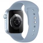 Curea Tech-Protect Silicone compatibila cu Apple Watch 8/9/10/11/12/SE/Ultra, 44/45/46/49mm, Blue Jeans 3 - lerato.ro
