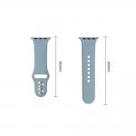 Curea Tech-Protect Silicone compatibila cu Apple Watch 8/9/10/11/12/SE/Ultra, 44/45/46/49mm, Blue Jeans 9 - lerato.ro