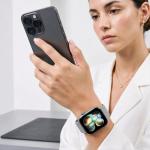 Curea Tech-Protect Silicone compatibila cu Apple Watch 8/9/10/11/12/SE/Ultra, 44/45/46/49mm, Gri 7 - lerato.ro