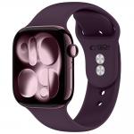 Curea Tech-Protect Silicone compatibila cu Apple Watch 8/9/10/11/12/SE/Ultra, 44/45/46/49mm, Burgundy 2 - lerato.ro