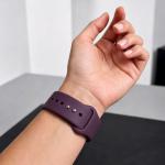 Curea Tech-Protect Silicone compatibila cu Apple Watch 8/9/10/11/12/SE/Ultra, 44/45/46/49mm, Burgundy 5 - lerato.ro