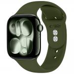 Curea Tech-Protect Silicone compatibila cu Apple Watch 8/9/10/11/12/SE/Ultra, 44/45/46/49mm, Olive Green 2 - lerato.ro