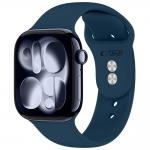 Curea Tech-Protect Silicone compatibila cu Apple Watch 8/9/10/11/12/SE/Ultra, 44/45/46/49mm, Navy Blue 2 - lerato.ro