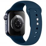 Curea Tech-Protect Silicone compatibila cu Apple Watch 8/9/10/11/12/SE/Ultra, 44/45/46/49mm, Navy Blue 3 - lerato.ro