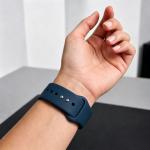 Curea Tech-Protect Silicone compatibila cu Apple Watch 8/9/10/11/12/SE/Ultra, 44/45/46/49mm, Navy Blue 5 - lerato.ro