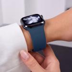 Curea Tech-Protect Silicone compatibila cu Apple Watch 8/9/10/11/12/SE/Ultra, 44/45/46/49mm, Navy Blue 8 - lerato.ro