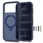 Husa Tech-Protect MagAir Stand cu MagSafe compatibila cu iPhone 18 Pro Max / 17 Pro Max, Matte Deep Blue 3 - lerato.ro
