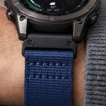 Curea Tech-Protect Nylon Classic compatibila cu Garmin Fenix 5X / 5X Plus / 6X / 6X Pro / 7X / 8 / 8 Pro / 9 / 9 Pro (51 MM), Navy Blue 7 - lerato.ro