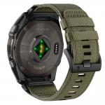 Curea Tech-Protect Nylon Classic compatibila cu Garmin Fenix 5X / 5X Plus / 6X / 6X Pro / 7X / 8 / 8 Pro / 9 / 9 Pro (47 MM), Military Green 3 - lerato.ro