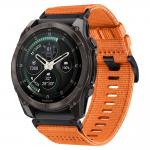 Curea Tech-Protect Nylon Classic compatibila cu Garmin Fenix 5X / 5X Plus / 6X / 6X Pro / 7X / 8 / 8 Pro / 9 / 9 Pro (47 MM), Portocaliu 2 - lerato.ro