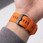 Curea Tech-Protect Nylon Classic compatibila cu Garmin Fenix 5X / 5X Plus / 6X / 6X Pro / 7X / 8 / 8 Pro / 9 / 9 Pro (47 MM), Portocaliu 5 - lerato.ro