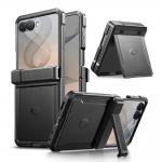 Carcasa 360 grade TECH-PROTECT Kevlar Pro Pen compatibila cu Samsung Galaxy Z Flip 8, Protectie display, Negru 2 - lerato.ro