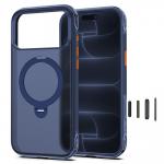 Husa Tech-Protect MagAir Stand cu MagSafe compatibila cu iPhone 18 Pro / 17 Pro, Navy Blue 4 - lerato.ro