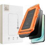 Set 2 folii sticla securizata Tech-Protect Quick Set Spy Plus Privacy Kit montare inclus, compatibile cu Samsung Galaxy S26 FE, Negru 2 - lerato.ro
