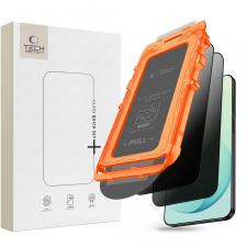 Folii protectie Samsung Galaxy S26 FE, Set 2 folii sticla securizata Tech-Protect Quick Set Spy Plus Privacy Kit montare inclus, compatibile cu Samsung Galaxy S26 FE, Negru, lerato.ro