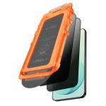 Set 2 folii sticla securizata Tech-Protect Quick Set Spy Plus Privacy Kit montare inclus, compatibile cu Samsung Galaxy S26 FE, Negru 3 - lerato.ro