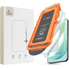 Folii protectie Samsung Galaxy S26 FE, Set 2 folii sticla securizata Tech-Protect Quick Set Plus, Kit montare inclus, compatibile cu Samsung Galaxy S26 FE, Transparent, lerato.ro