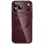 Husa Tech-Protect MagFlex cu MagSafe compatibila cu iPhone 18 Pro Max / 17 Pro Max, Burgundy / Clear 3 - lerato.ro