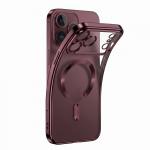 Husa Tech-Protect MagFlex cu MagSafe compatibila cu iPhone 18 Pro Max / 17 Pro Max, Burgundy / Clear 6 - lerato.ro
