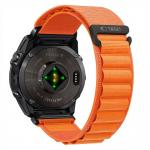 Curea Tech-Protect Nylon Pro compatibila cu Garmin Fenix 5X / 5X Plus / 6X / 6X Pro / 7X / 8 / 8 Pro / 9 / 9 Pro (47 MM), Portocaliu 3 - lerato.ro