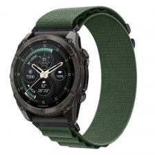Curea Tech-Protect Nylon Pro compatibila cu Garmin Fenix 5X / 5X Plus / 6X / 6X Pro / 7X / 8 / 8 Pro / 9 / 9 Pro (51 MM), Military Green