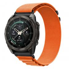 Curea Tech-Protect Nylon Pro compatibila cu Garmin Fenix 5X / 5X Plus / 6X / 6X Pro / 7X / 8 / 8 Pro / 9 / 9 Pro (51 MM), Portocaliu