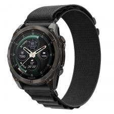 Curea Tech-Protect Nylon Pro compatibila cu Garmin Fenix 5X / 5X Plus / 6X / 6X Pro / 7X / 8 / 8 Pro / 9 / 9 Pro (47 MM), Negru