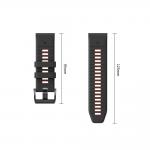 Curea Tech-Protect Iconband Pro compatibila cu Garmin Fenix 5X / 5X Plus / 6X / 6X Pro / 7X / 8 / 8 Pro / 9 / 9 Pro (51 MM), Negru / Rosu 9 - lerato.ro