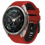 Curea Tech-Protect Iconband Pro compatibila cu Garmin Fenix 5X / 5X Plus / 6X / 6X Pro / 7X / 8 / 8 Pro / 9 / 9 Pro (51 MM), Rosu / Negru 2 - lerato.ro