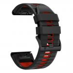 Curea Tech-Protect  Iconband Pro compatibila cu Garmin Fenix 5X / 5X Plus / 6X / 6X Pro / 7X / 8 / 8 Pro / 9 / 9 Pro (47 MM), Negru / Rosu 4 - lerato.ro