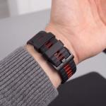 Curea Tech-Protect  Iconband Pro compatibila cu Garmin Fenix 5X / 5X Plus / 6X / 6X Pro / 7X / 8 / 8 Pro / 9 / 9 Pro (47 MM), Negru / Rosu 6 - lerato.ro