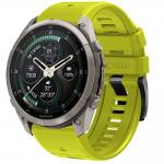 Curea Tech-Protect Silicone compatibila cu Garmin Fenix 5 / 6 / 6 Pro / 7 / 8 / 8 Pro / E / 9 / 9 Pro (51 MM), Volt Lime 2 - lerato.ro