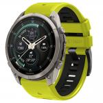 Curea Tech-Protect Iconband Pro compatibila cu Garmin Fenix 5X / 5X Plus / 6X / 6X Pro / 7X / 8 / 8 Pro / 9 / 9 Pro (47 MM), Lime / Black 2 - lerato.ro