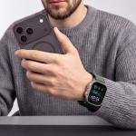 Curea Tech-Protect Nylon Pro compatibila cu Apple Watch 8/9/10/11/12/SE/Ultra, 44/45/46/49mm, Black / Olive 4 - lerato.ro
